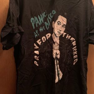 Brendon Urie Panic at the disco pray for the wicked 2018 tour T-shirt body